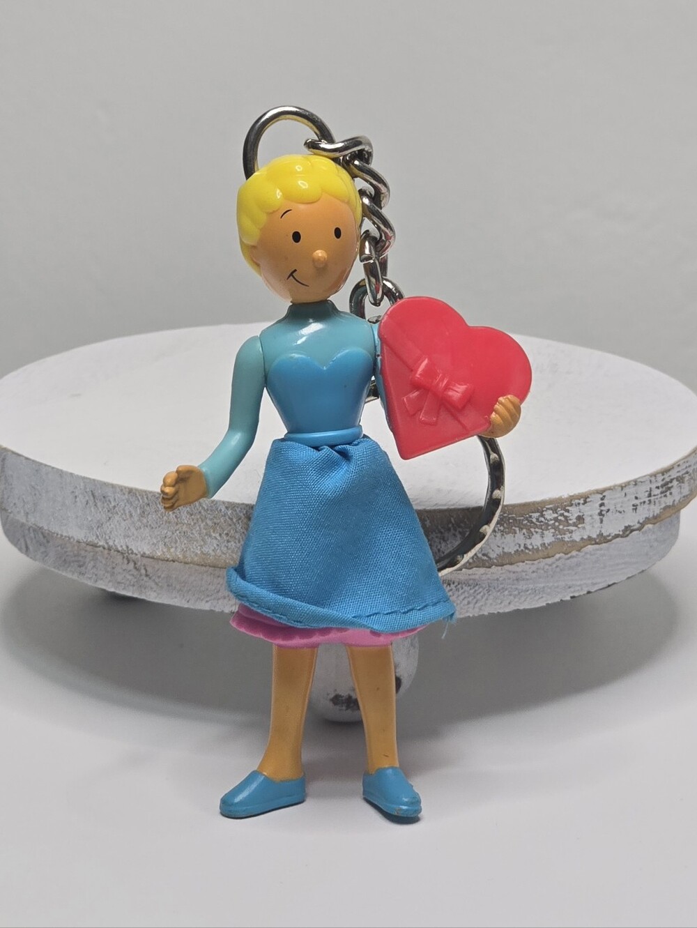 Vintage McDonald's Doug's First Movie Patti Mayonnaise Keychain Figure